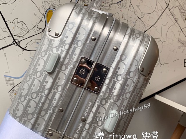 Dior x Rimowa驚豔聯名系列行李箱 RIMOWA限量版行李箱 日默瓦四輪拉杆箱 gdx1225